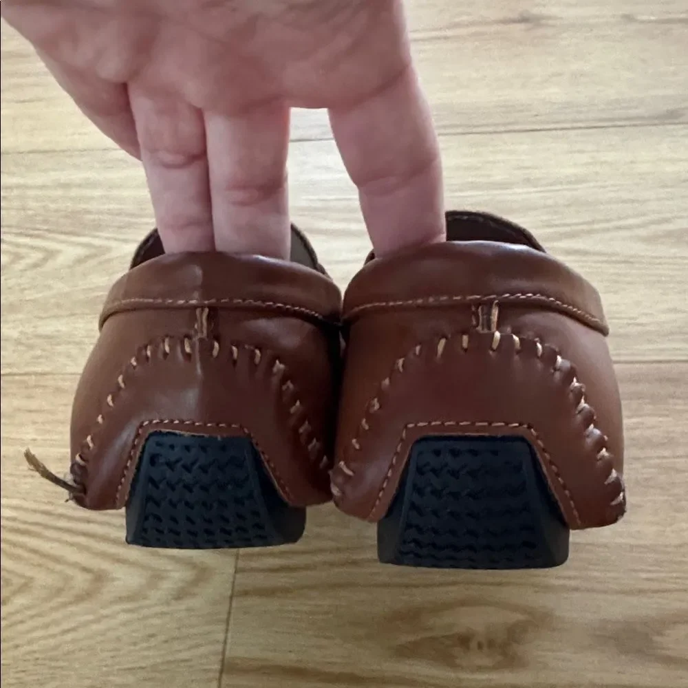 Bruno Marc Kids Brown Loafers Size 3 Dress Shoes Church Holiday Designer Look